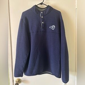 Tommy Bahama LA Rams reversible Navy Blue Pullover with Logo